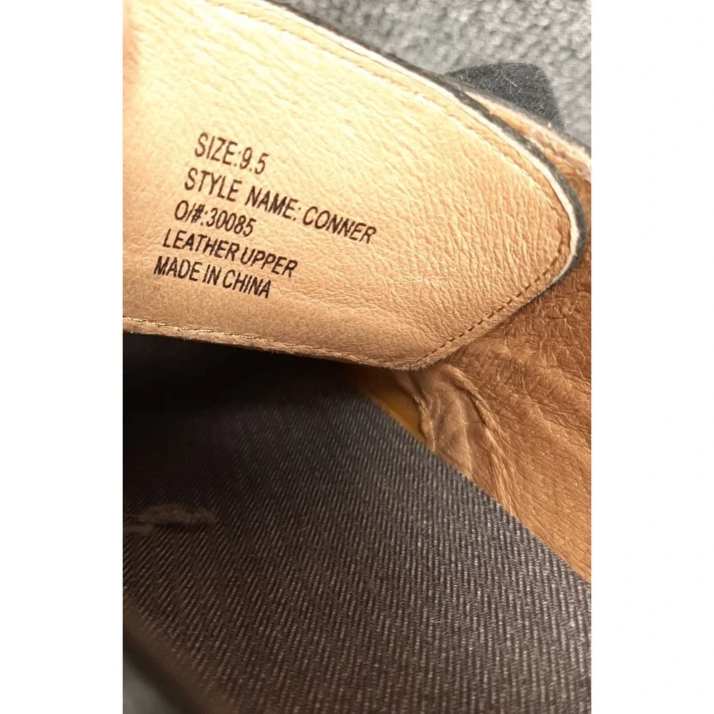 Men's Joe's Jeans Black Leather Oxfords Shoes Style Connor Size 9.5 M